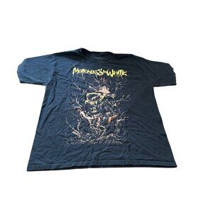 Motionless in White Metalcore Band Black Music Concert Graphic T-Shirt Tee XS